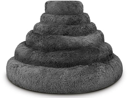 Donut Dog Bed Calming Soft Comfy anti Anxiety Plush Dog Bed