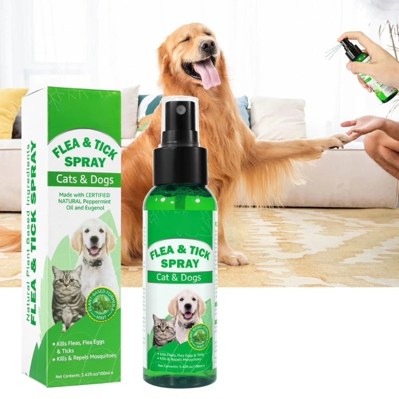 100Ml Fleas & Prevention Scabiesmites Fleas Larvae Pet Health Care