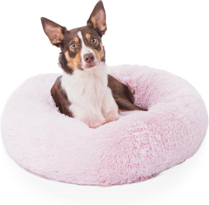 Donut Dog Bed Calming Soft Comfy anti Anxiety Plush Dog Bed
