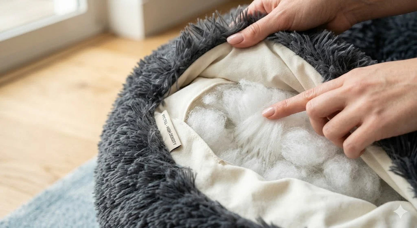 Donut Dog Bed Calming Soft Comfy anti Anxiety Plush Dog Bed