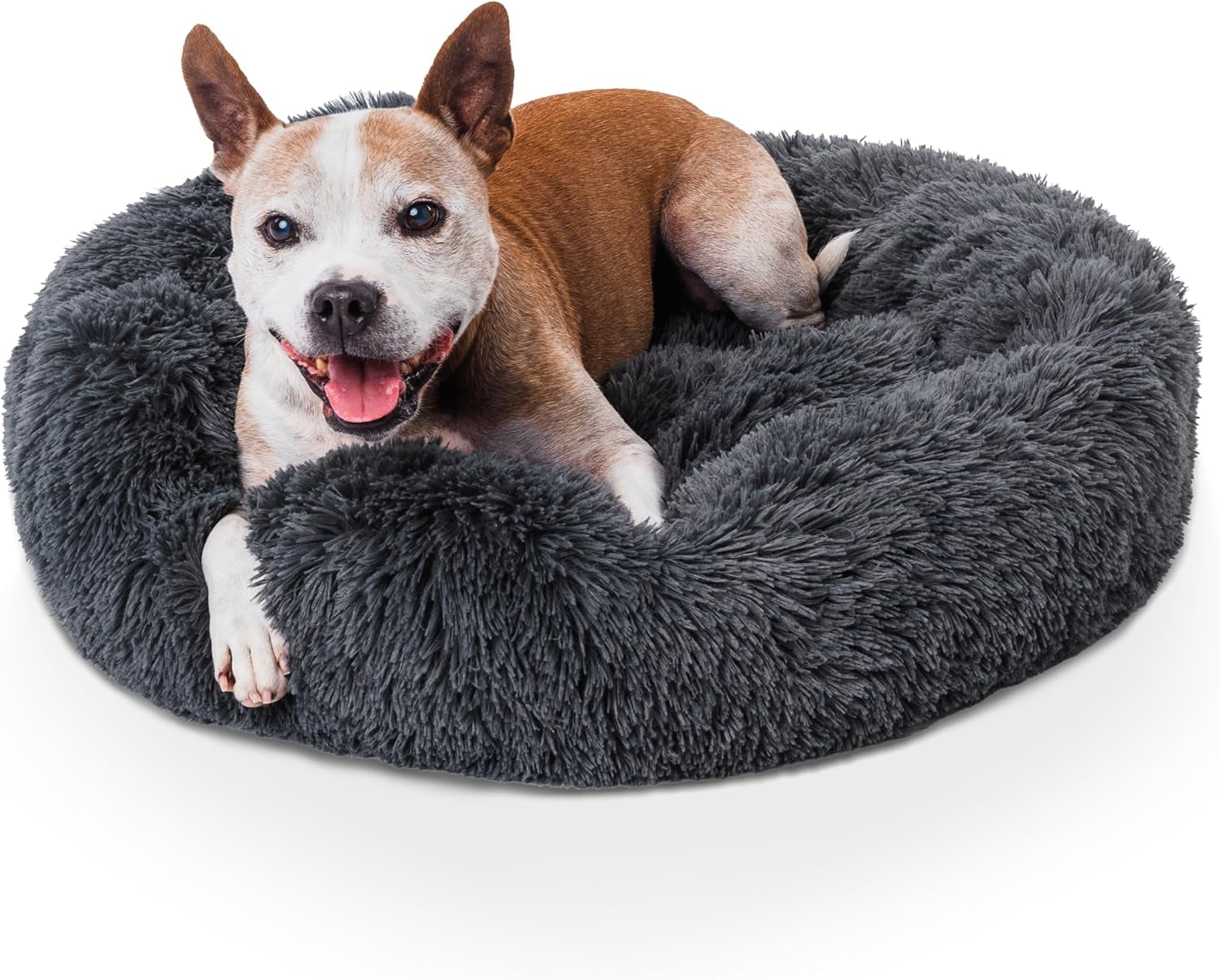 Donut Dog Bed Calming Soft Comfy anti Anxiety Plush Dog Bed