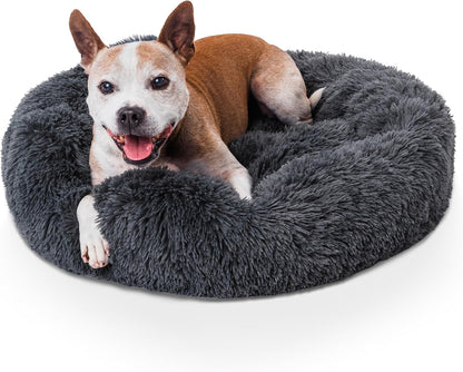 Donut Dog Bed Calming Soft Comfy anti Anxiety Plush Dog Bed