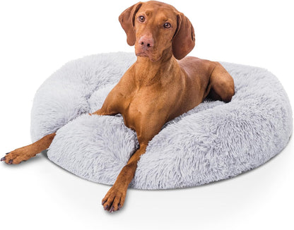 Donut Dog Bed Calming Soft Comfy anti Anxiety Plush Dog Bed