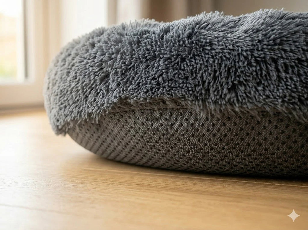Donut Dog Bed Calming Soft Comfy anti Anxiety Plush Dog Bed