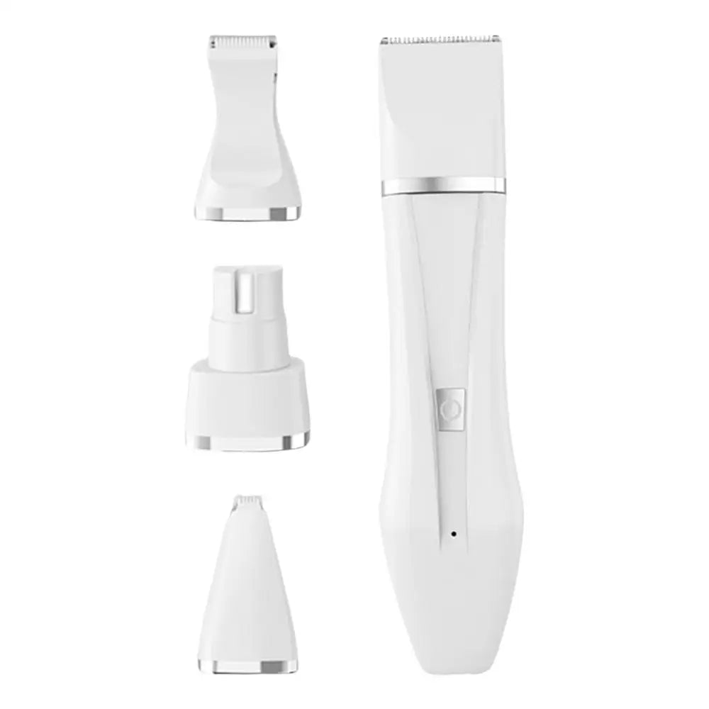 4 In1 Dog Clippers Grooming Kit Hair Clipper-Low Noise Paw Trimmer-Cordless Quiet Nail Grinder Shaver for Cats and Other Pets