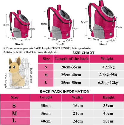 Pet Dog Carrier Bag Carrier for Dogs Backpack Out Double Shoulder Portable Travel Backpack Outdoor Dog Carrier Bag Travel Set