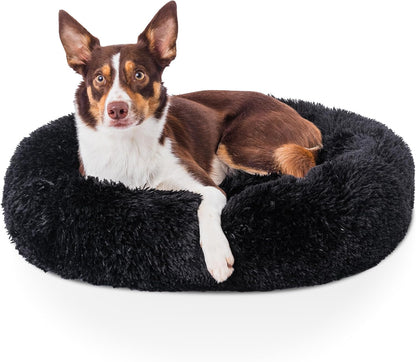 Donut Dog Bed Calming Soft Comfy anti Anxiety Plush Dog Bed