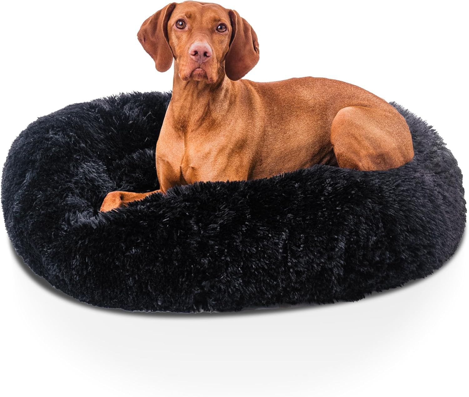 Donut Dog Bed Calming Soft Comfy anti Anxiety Plush Dog Bed