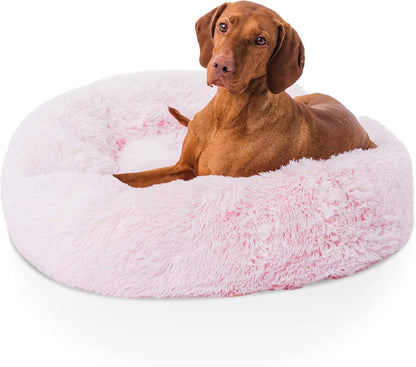 Donut Dog Bed Calming Soft Comfy anti Anxiety Plush Dog Bed