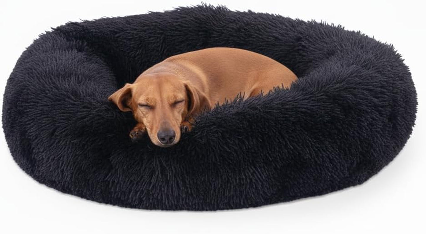 Donut Dog Bed Calming Soft Comfy anti Anxiety Plush Dog Bed