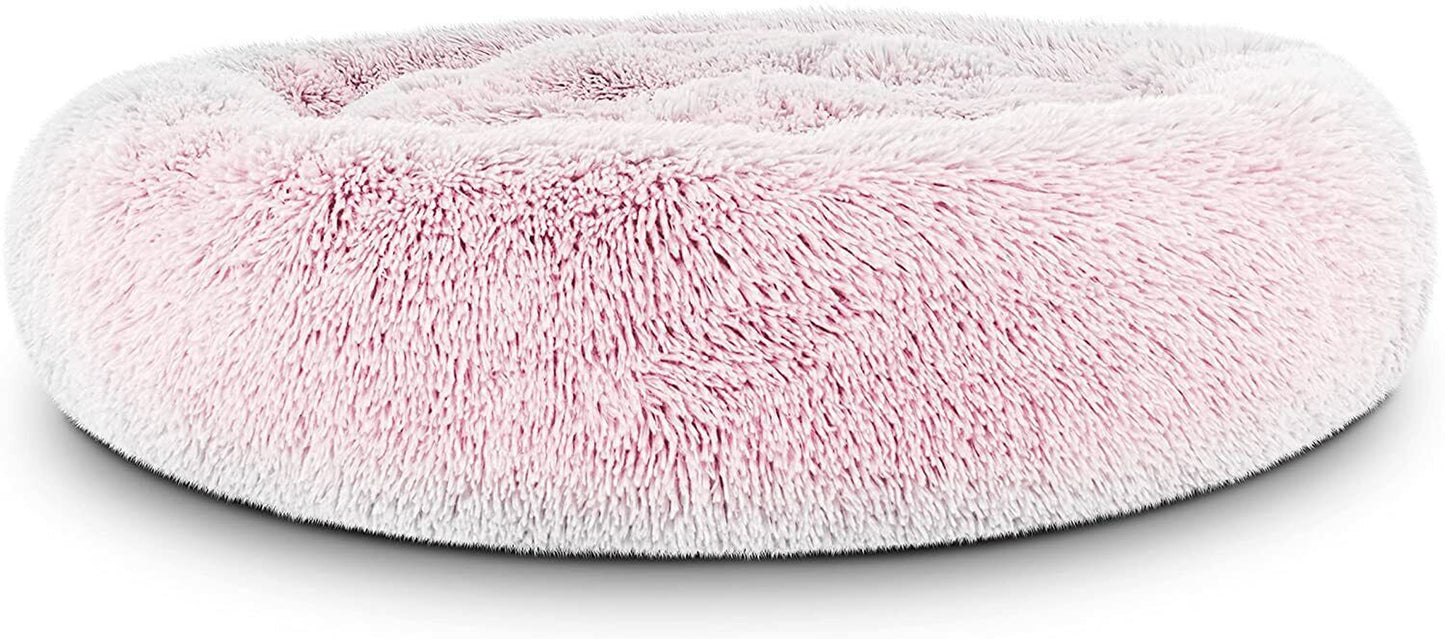 Donut Dog Bed Calming Soft Comfy anti Anxiety Plush Dog Bed